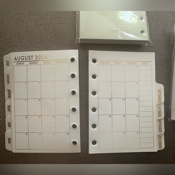 Fits Louis Vuitton PM 2025 Insert Calendar+Filler Paper+ Pen + Pouches - Picture 15 of 16